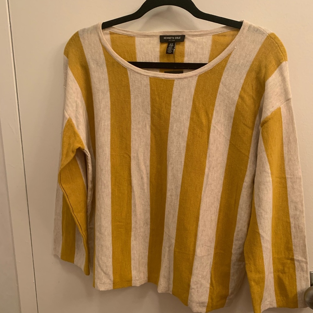 NWT Kenneth Cole lightweight striped sweater